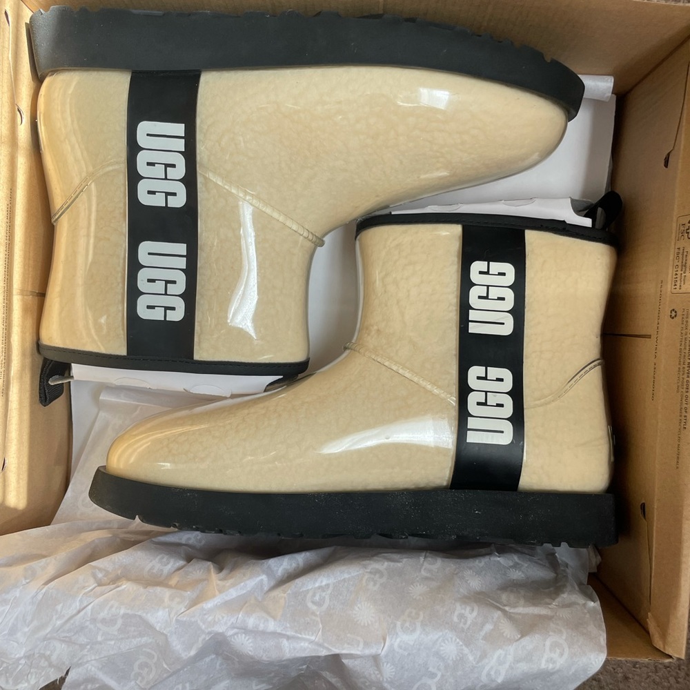 Clear UGG Mini Woman's 9
